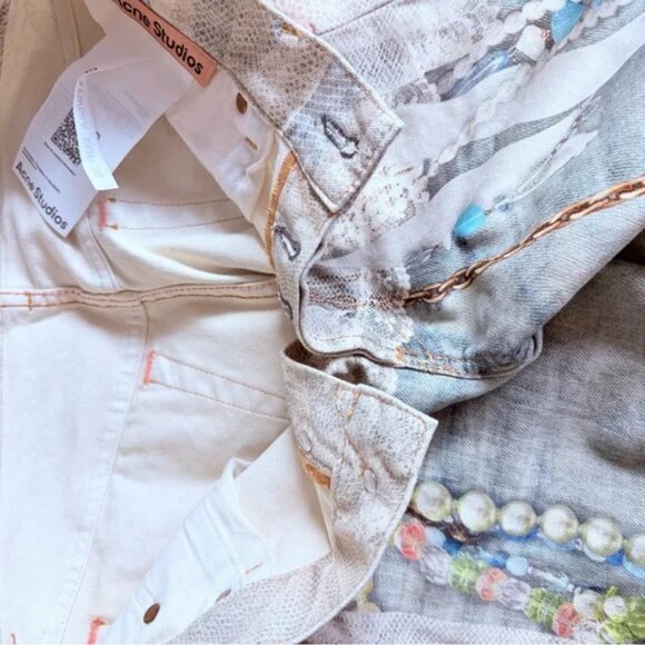 Acne Studio 3D print lace jeans 2006 - Picture 3 of 9